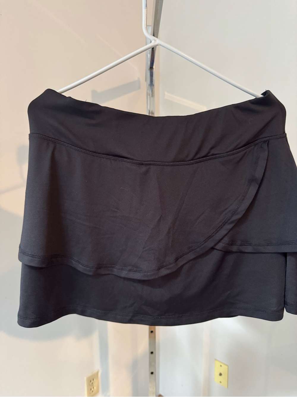 exertek Black Layered Skater Athletic Skirt